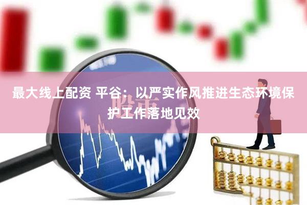 最大线上配资 平谷：以严实作风推进生态环境保护工作落地见效