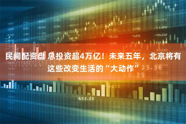 民间配资盘 总投资超4万亿！未来五年，北京将有这些改变生活的“大动作”